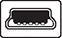 usb 1.1 and 2.0 type a icon